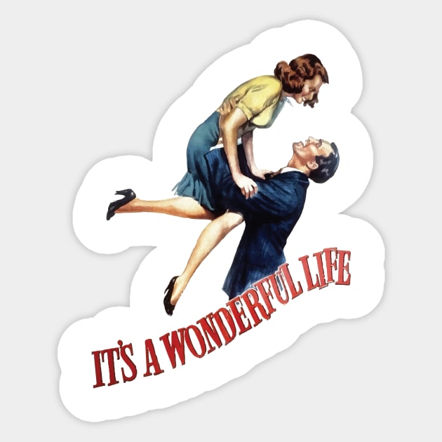 It's A Wonderful Life, From A Vintage 1946 Movie Poster Sticker by VintageArtwork